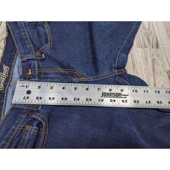 (3/$35) Old Navy Size 4 Short The Sweetheart Fringe Hem Denim Blue Jeans Capris - Picture 10 of 11